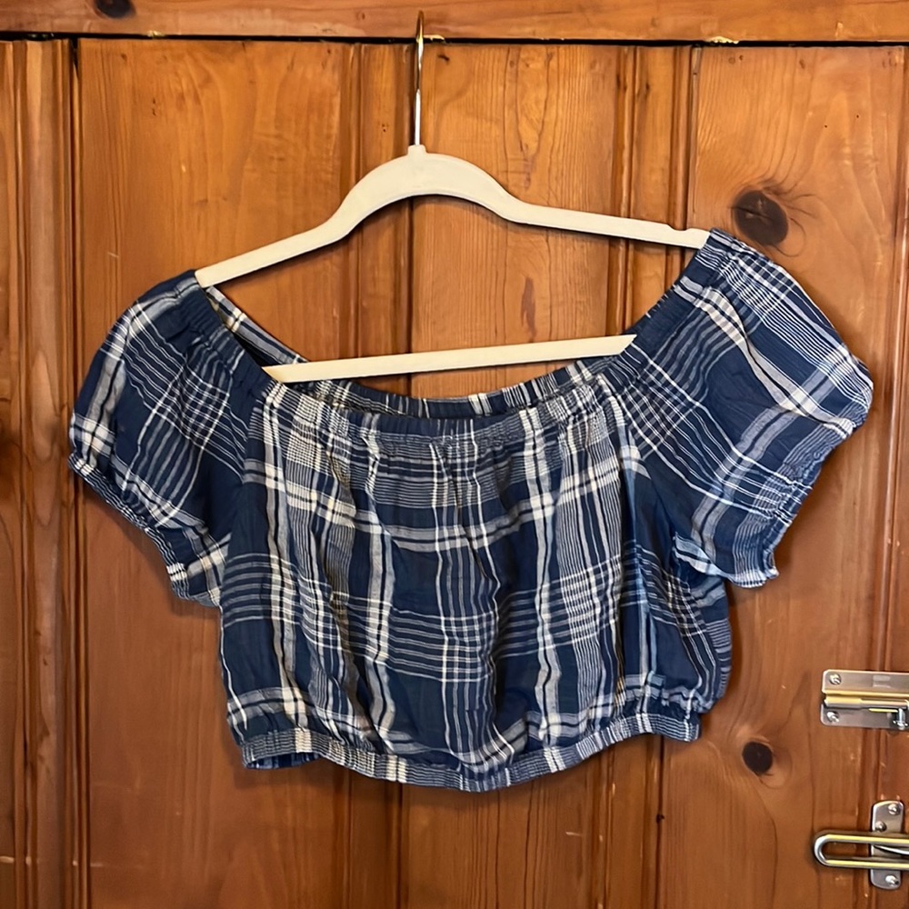 Plaid crop top
